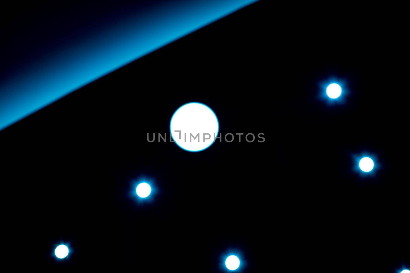 abstract lights on the ceiling in a modern building