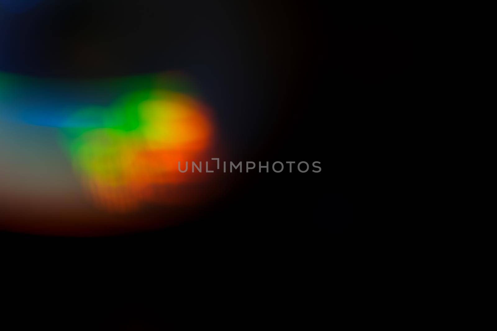 Abstract motion defocused lights on dark background