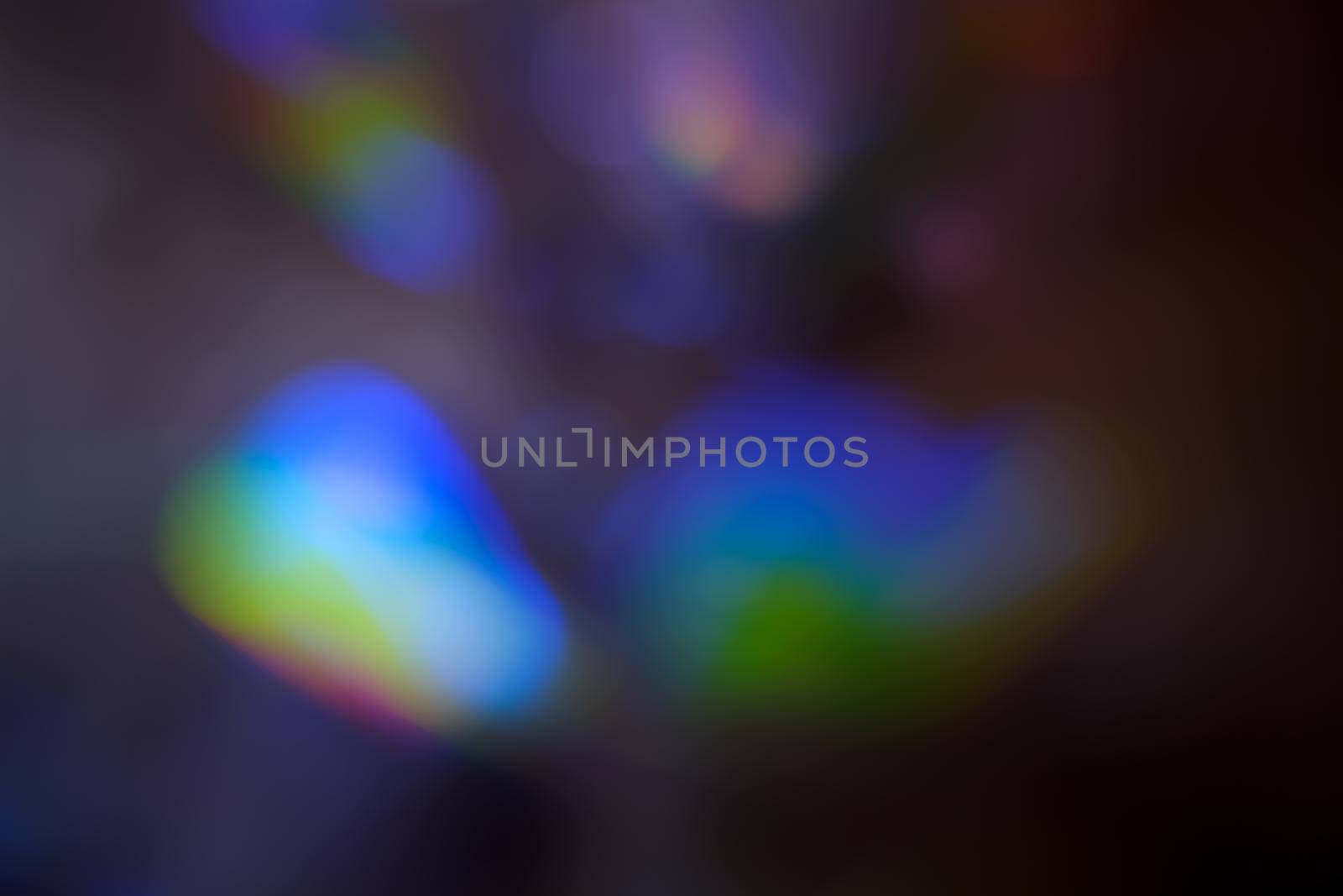 Abstract motion defocused lights on dark background