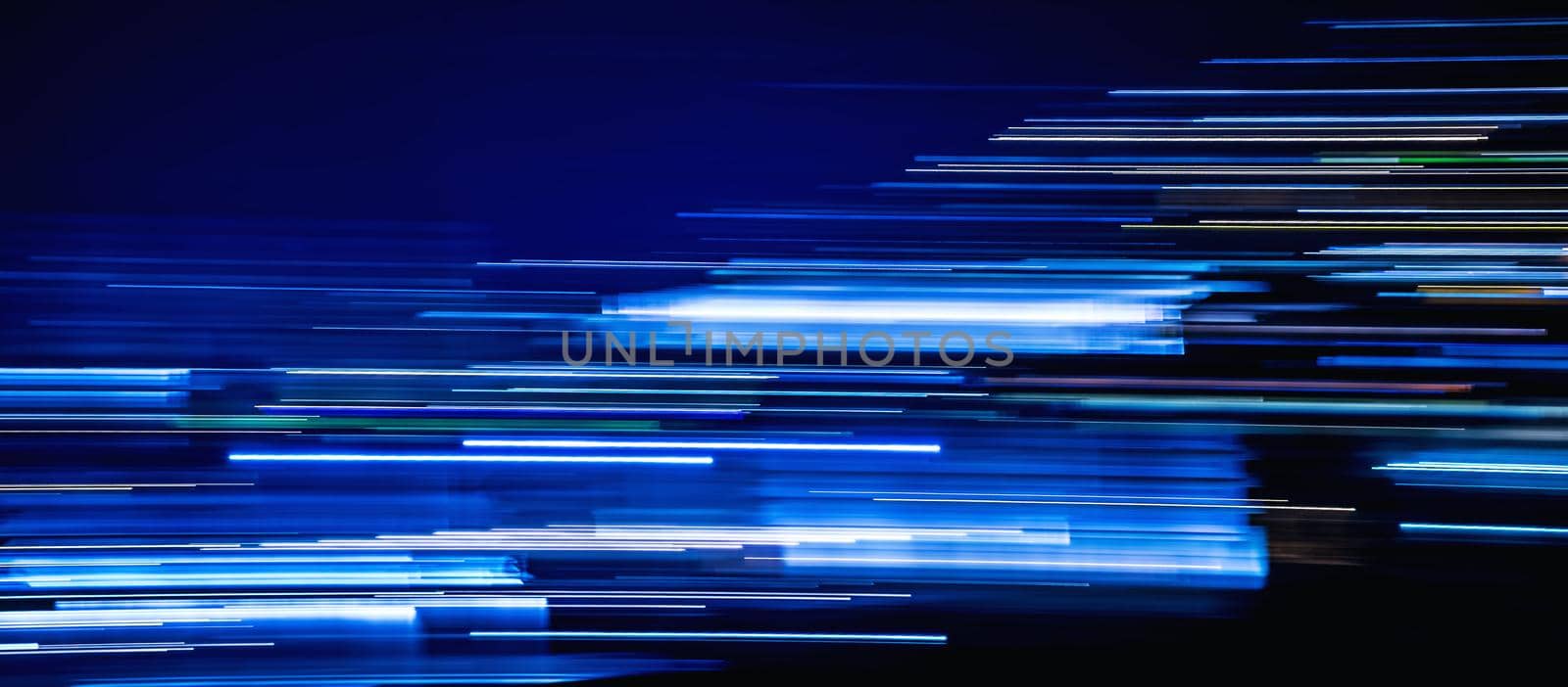 blue light trails timeline cover