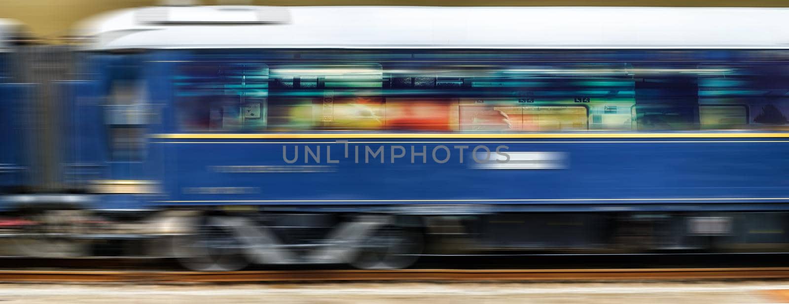 Motion blur of high speed train by Roberto