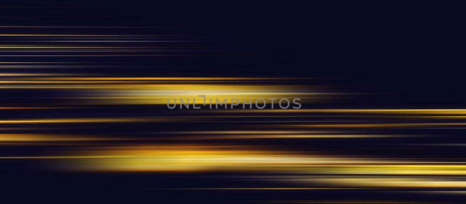 yellow light trails on black background