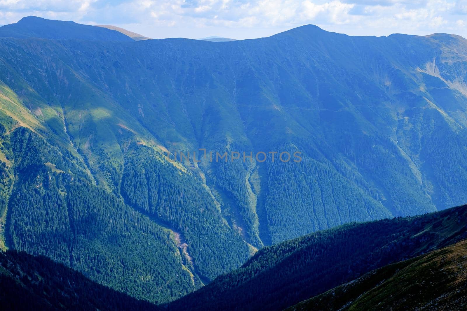 Suny day in  Romanian mountains, Fagaras, Sibiu county