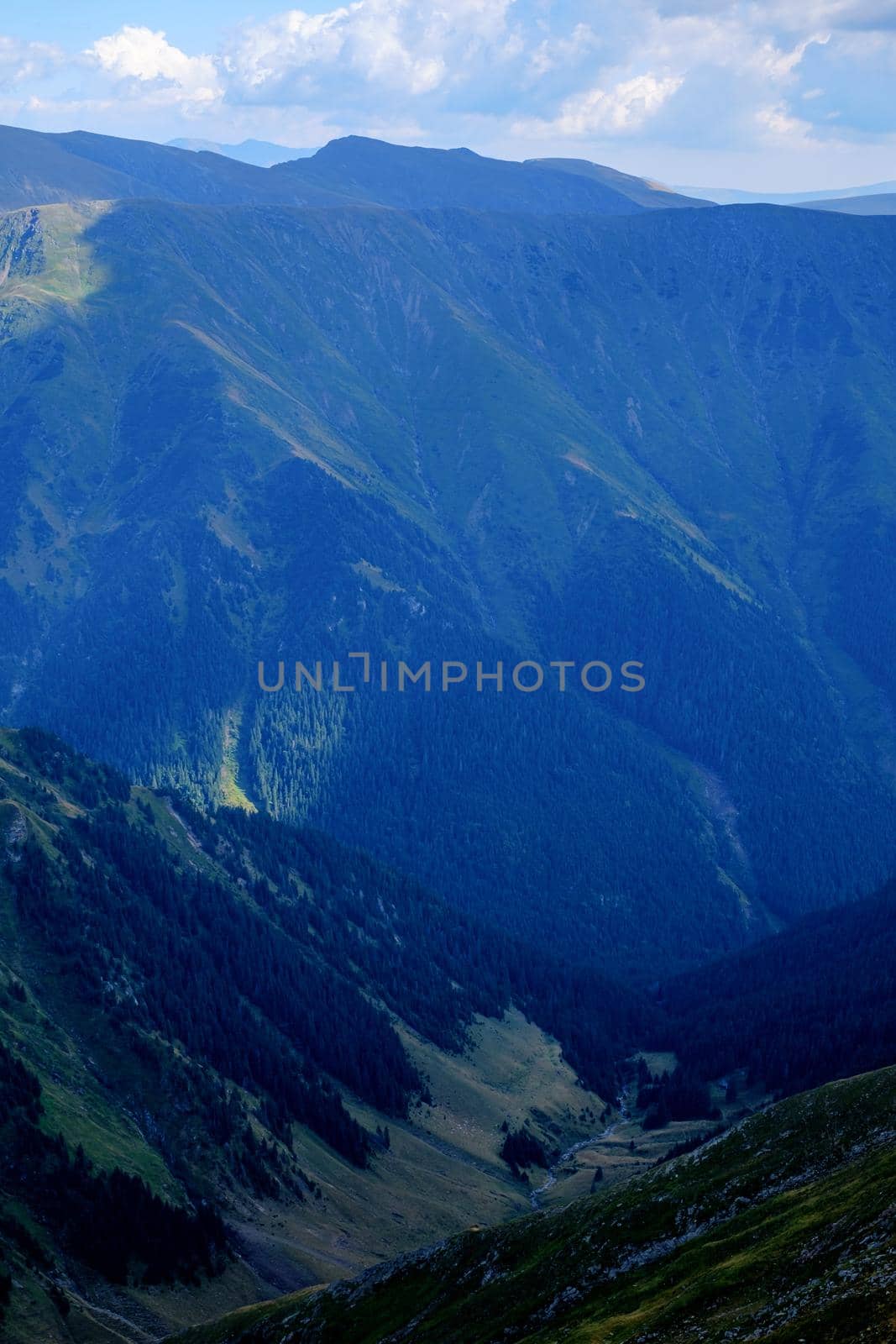 Suny day in  Romanian mountains, Fagaras, Sibiu county