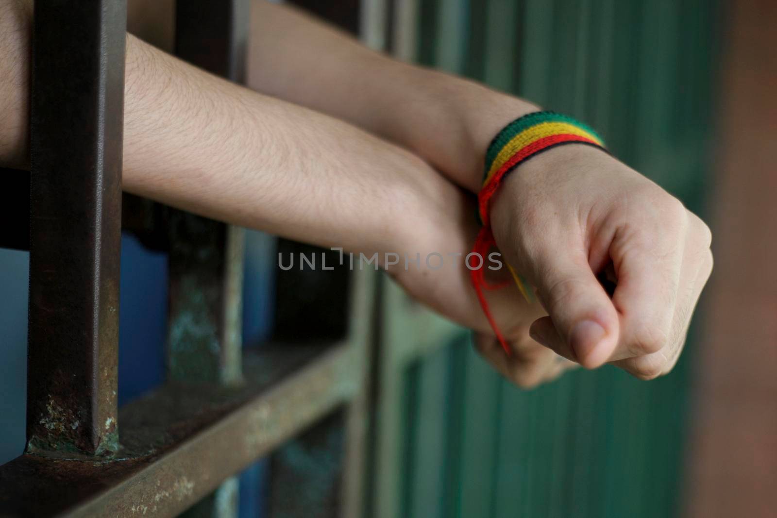 salvador, bahia / brazil - august 6, 2015: Adolescent offender, intern of the Community of Social and Educational Care (Case) is seen in the institution in the city of Salvador.