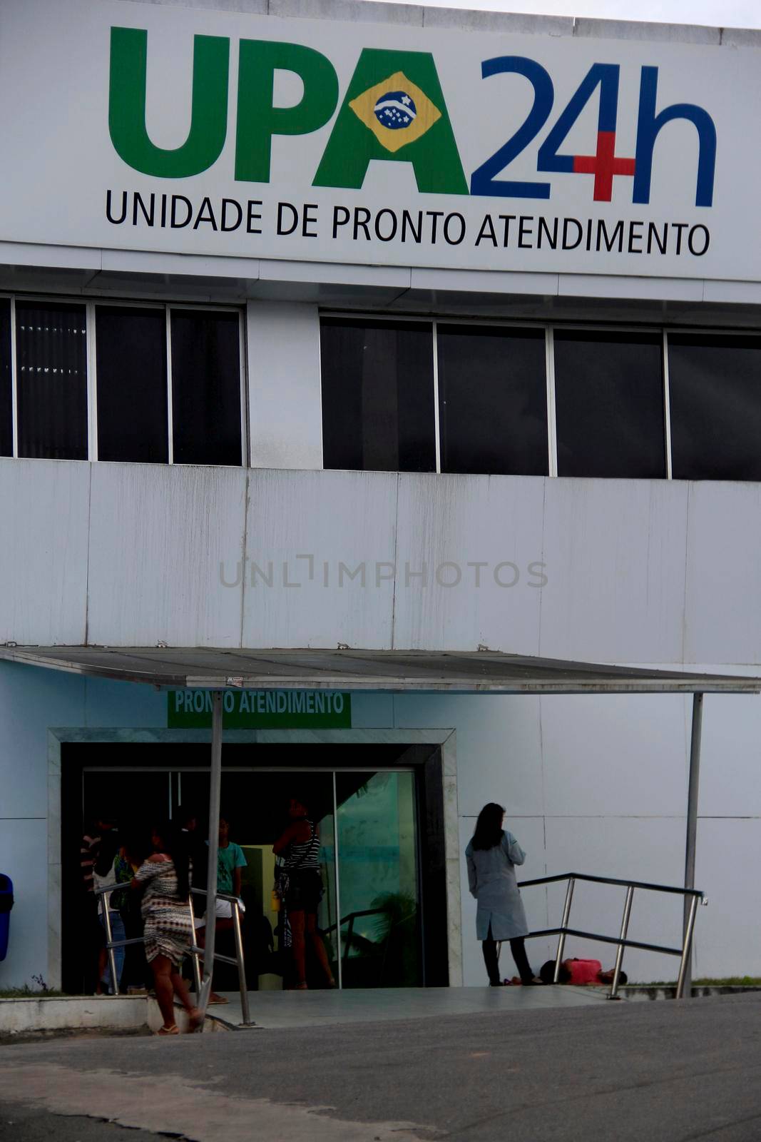 salvador, bahia / brazil - september 8, 2014: Facade of Alayde Costa Hospital in Santa Terezinha neighborhood in Salvador. The site works as a 24-hour Emergency Care Unit.