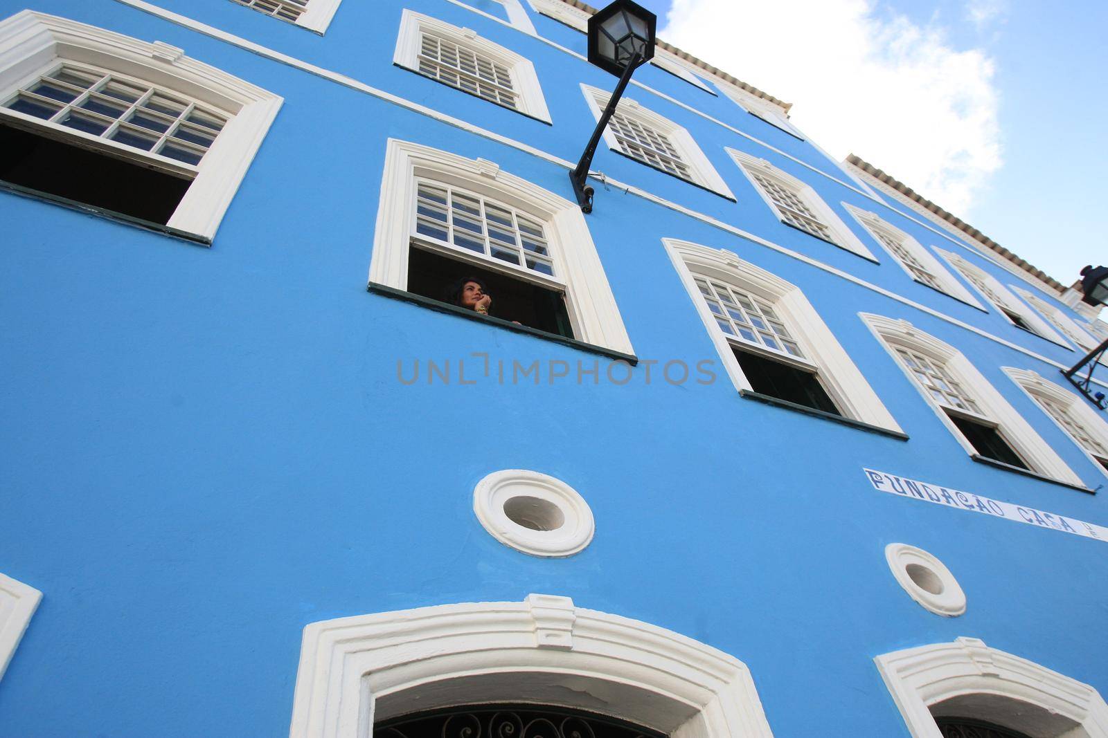 salvador, bahia / brazil - april 22, 2017: Views of old mansions in Pelourinho, Historic Center in the city of Salvador.