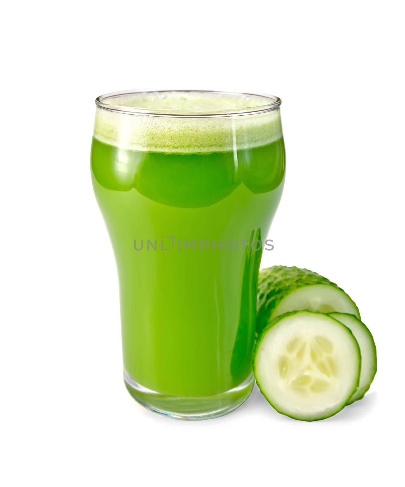 Juice cucumber in glass with a cucumber by rezkrr