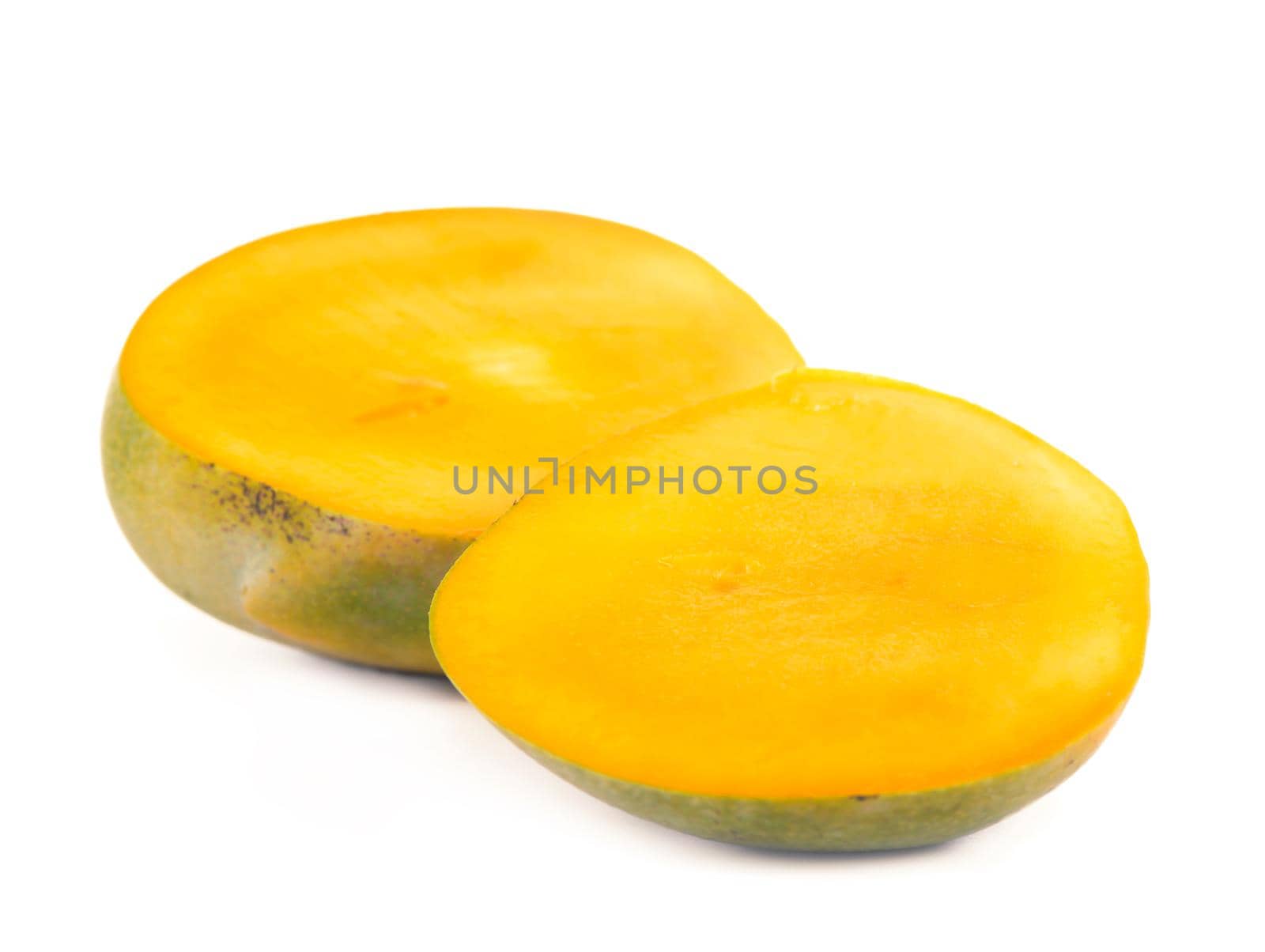 the mango fruit isolated on white background