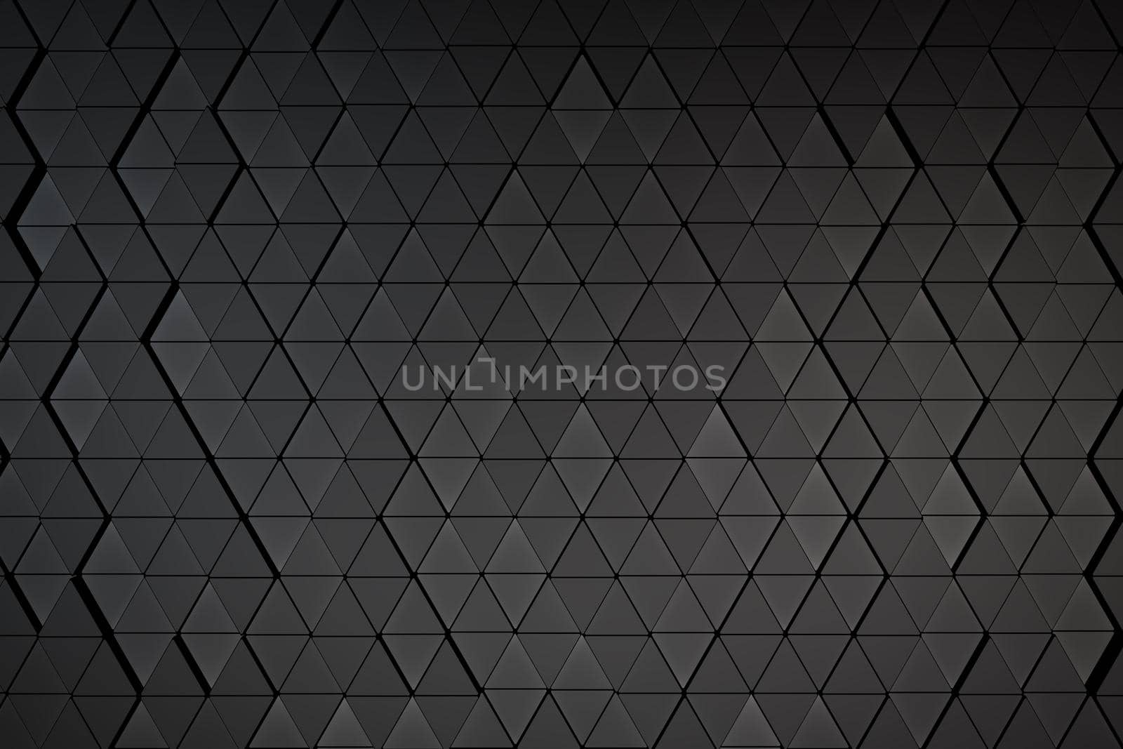 background of a variety of triangles. 3d render