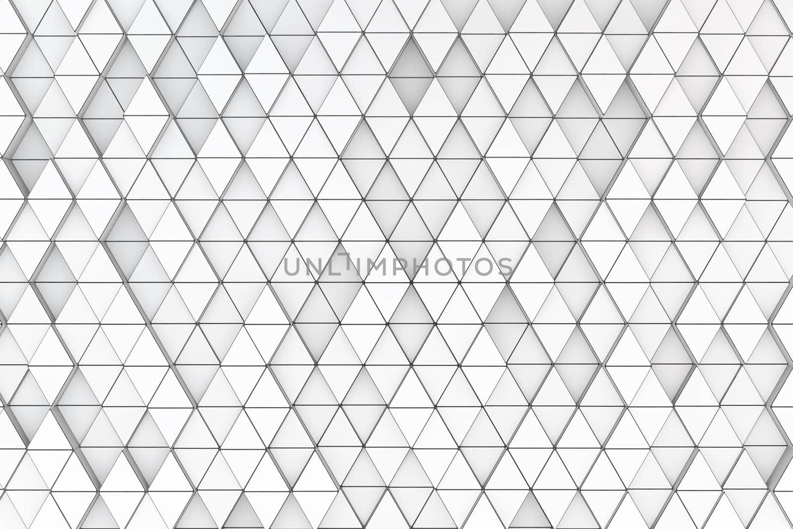 background of a variety of triangles. 3d render