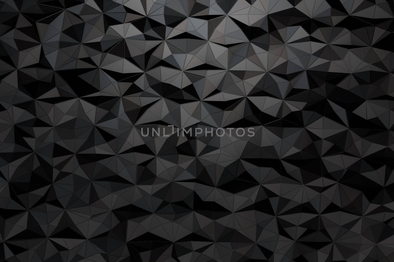 background of a variety of triangles. 3d render