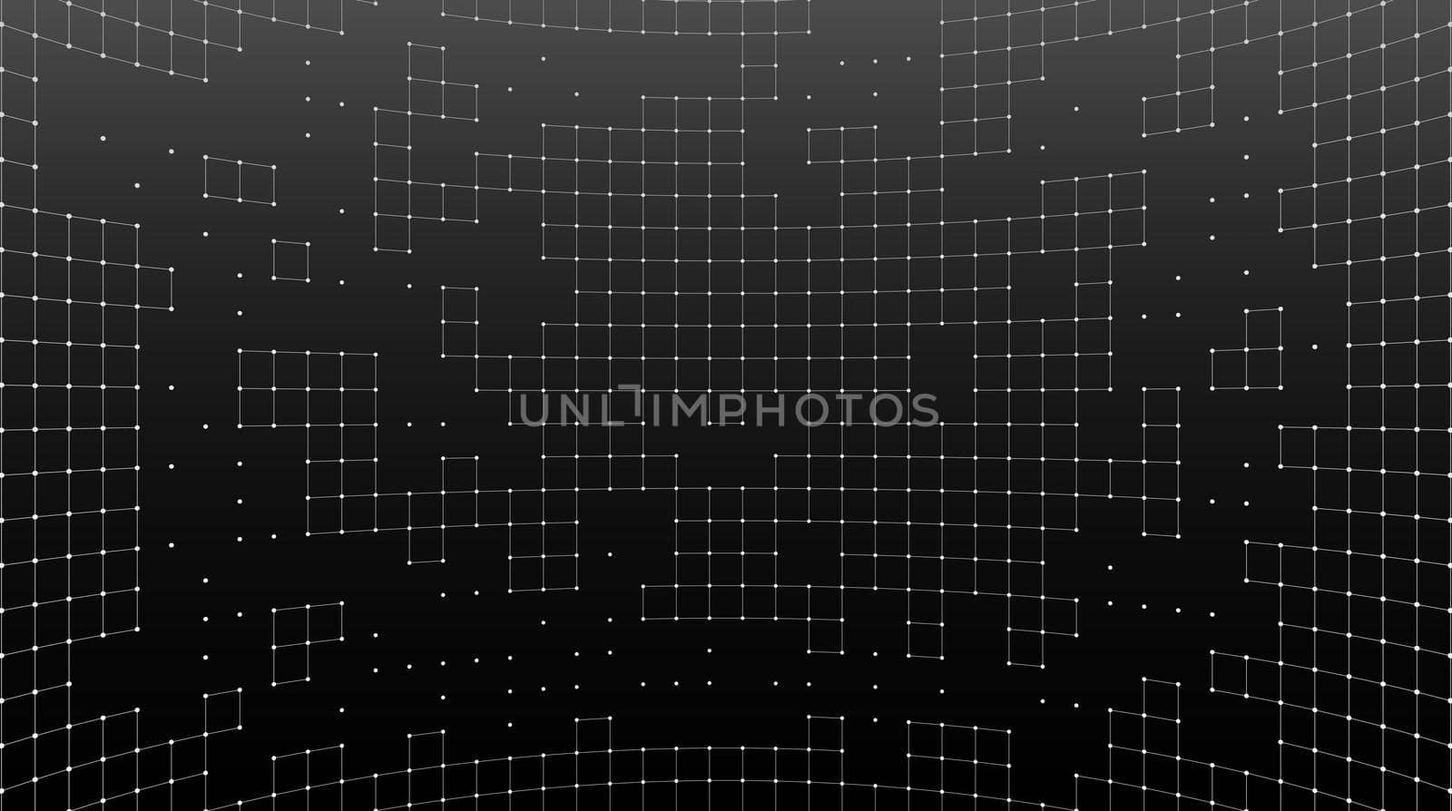 Abstract background of a grid of squares. 3d rendering.