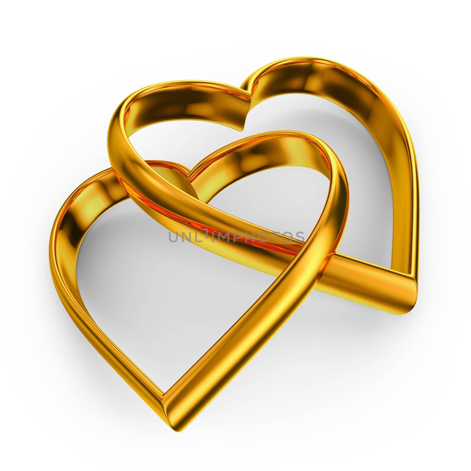 a hearts of gold on a white background