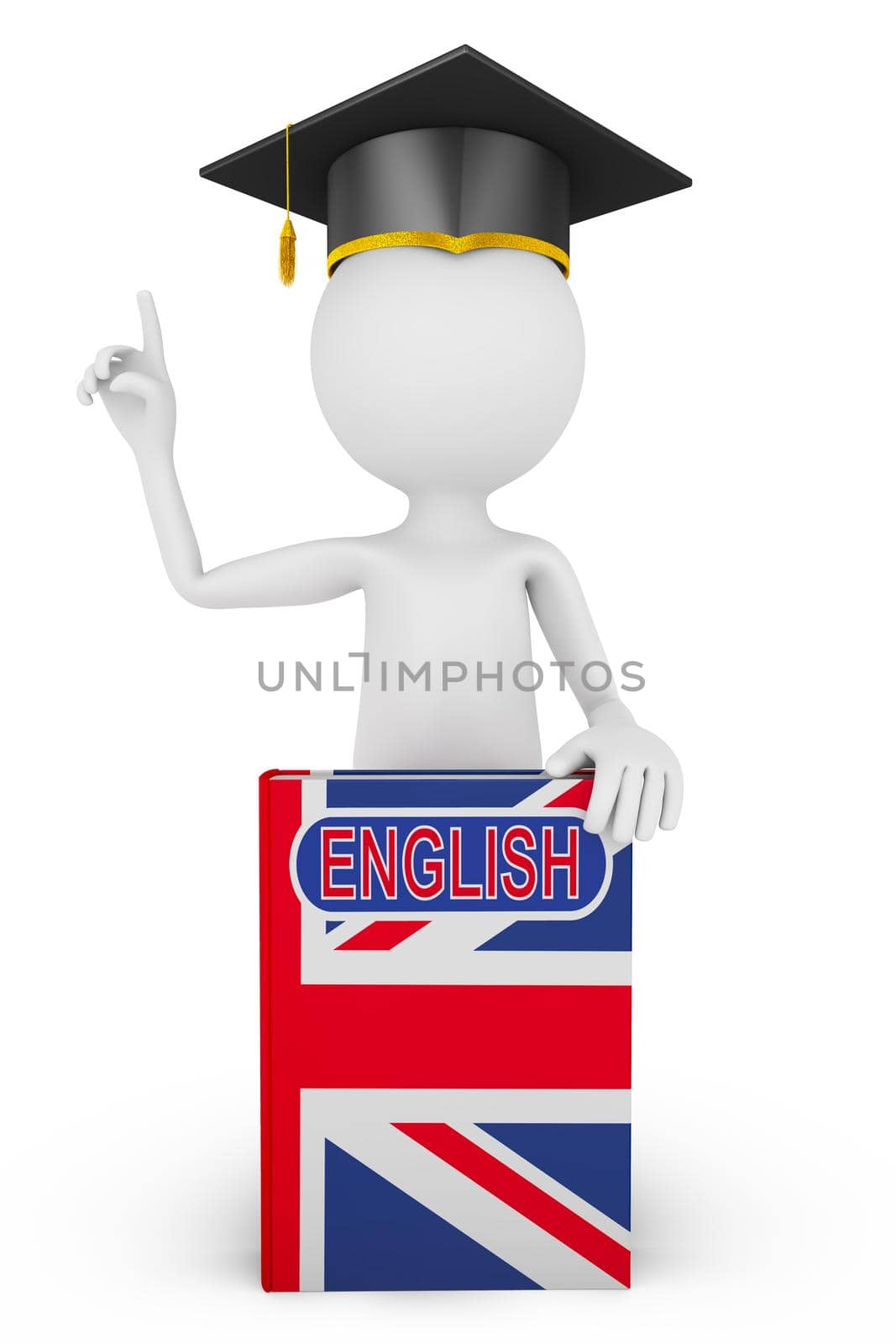 book with the flag of Great Britain and a man in a cap Masters