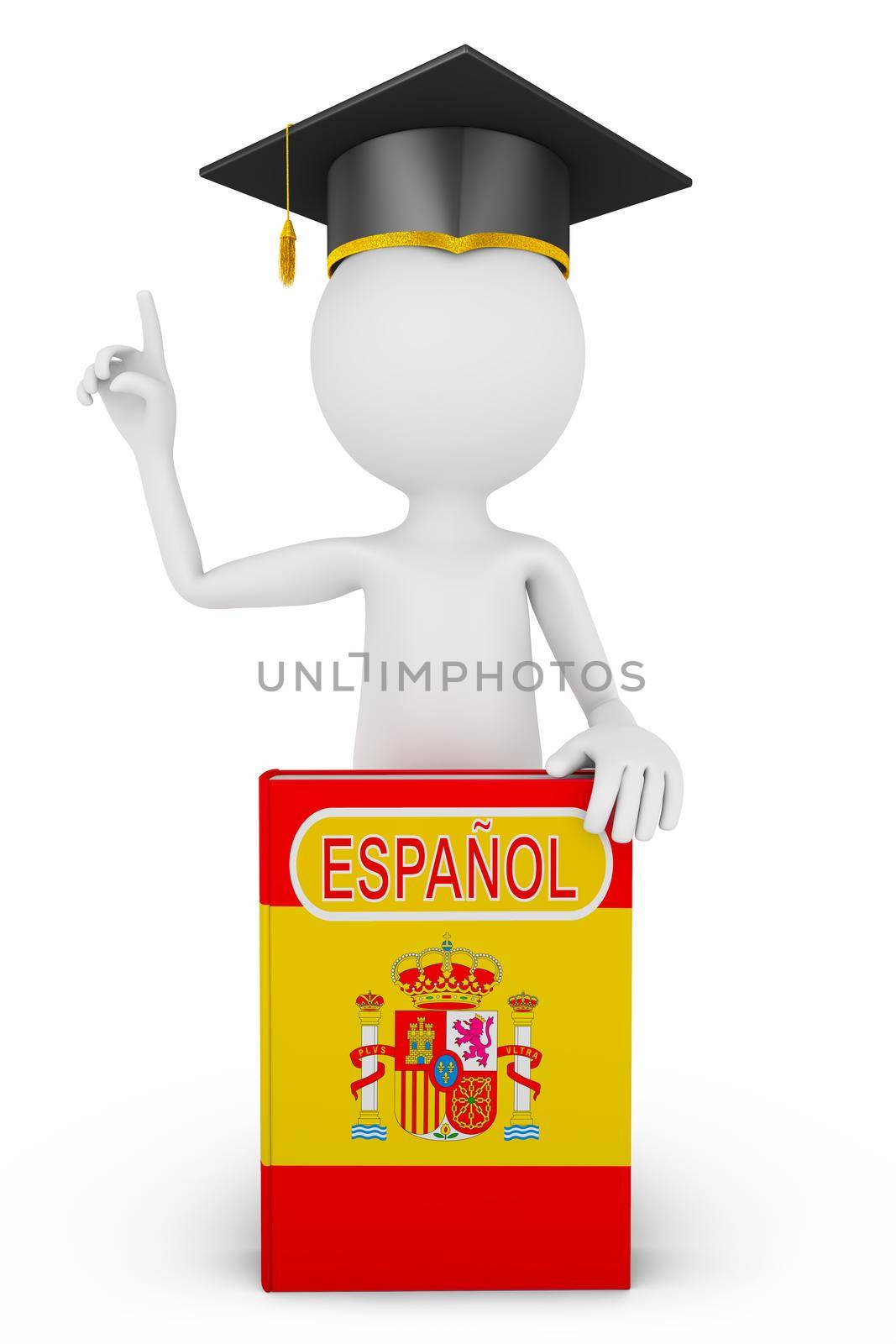 book with the flag of Spain and the man in the hat Masters