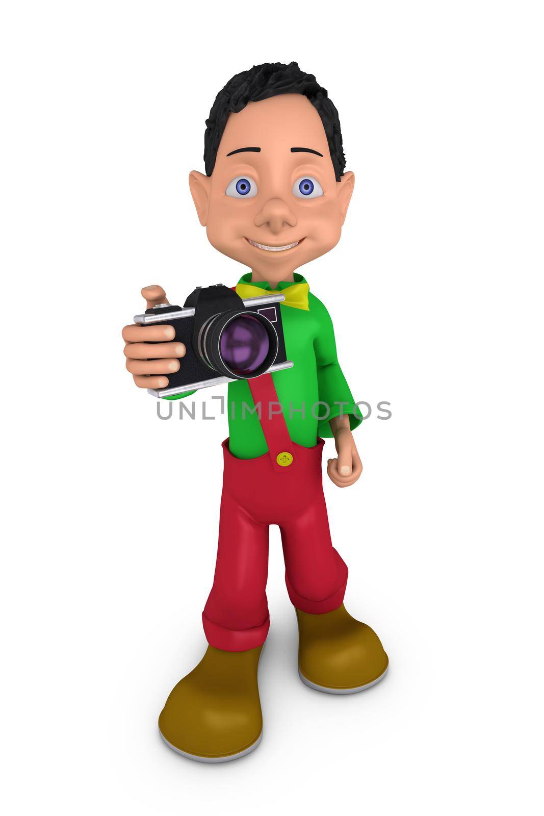 funny guy with a camera in hand