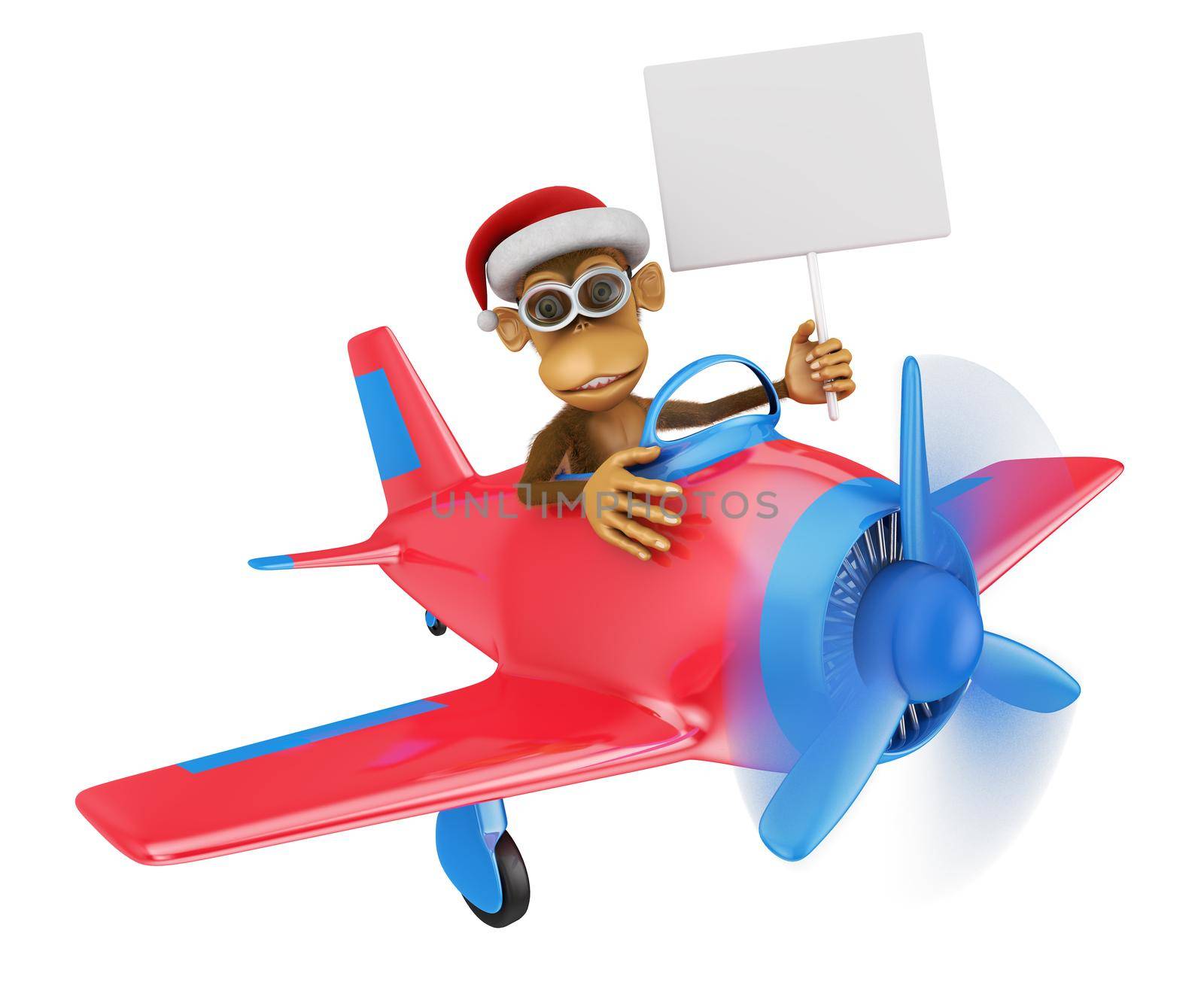 monkey in airplane by rommma