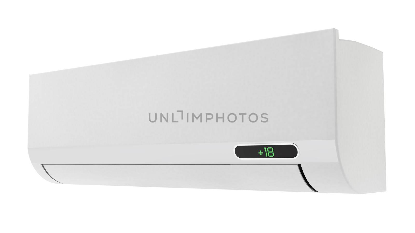 wall unit air conditioner on a white background