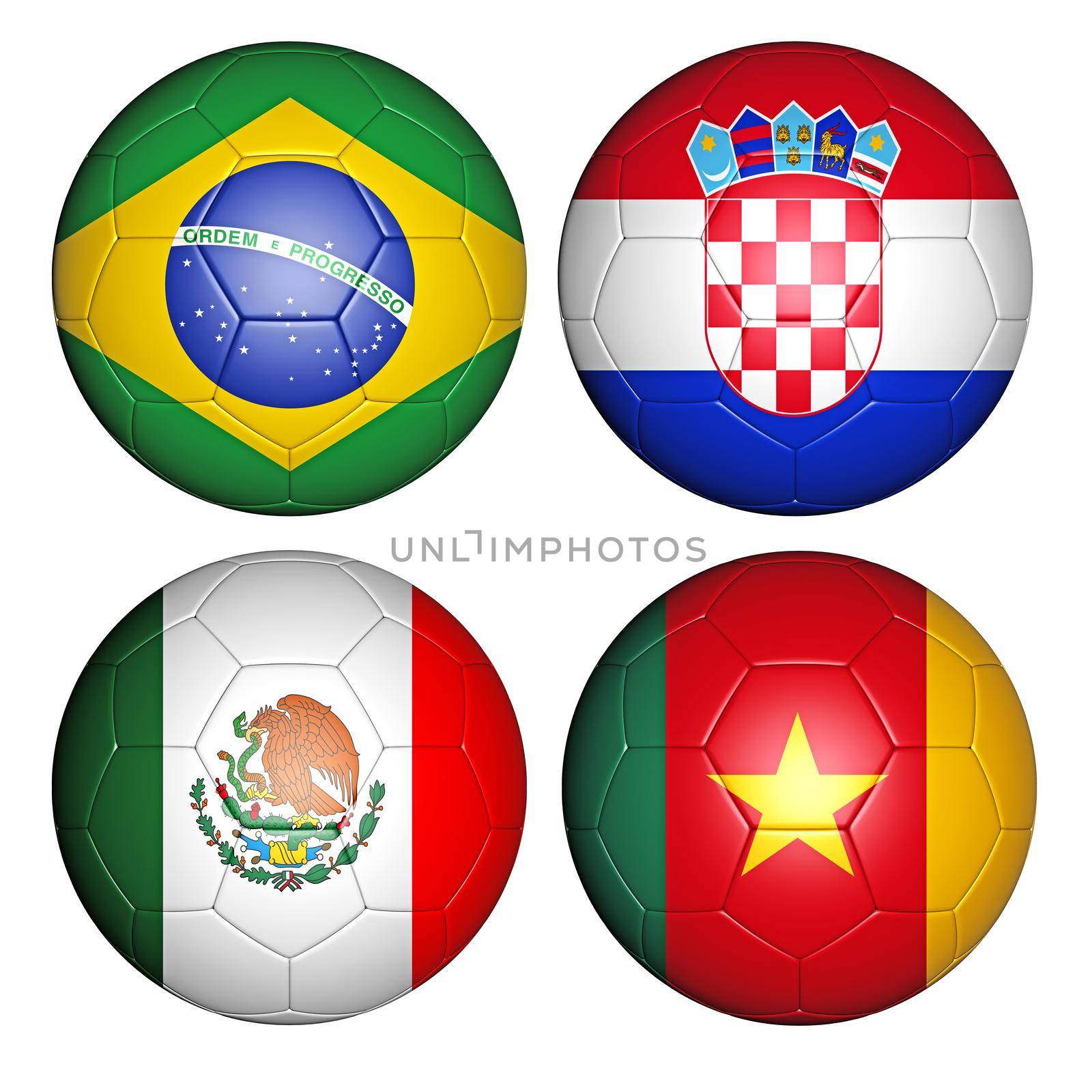 balls with flags