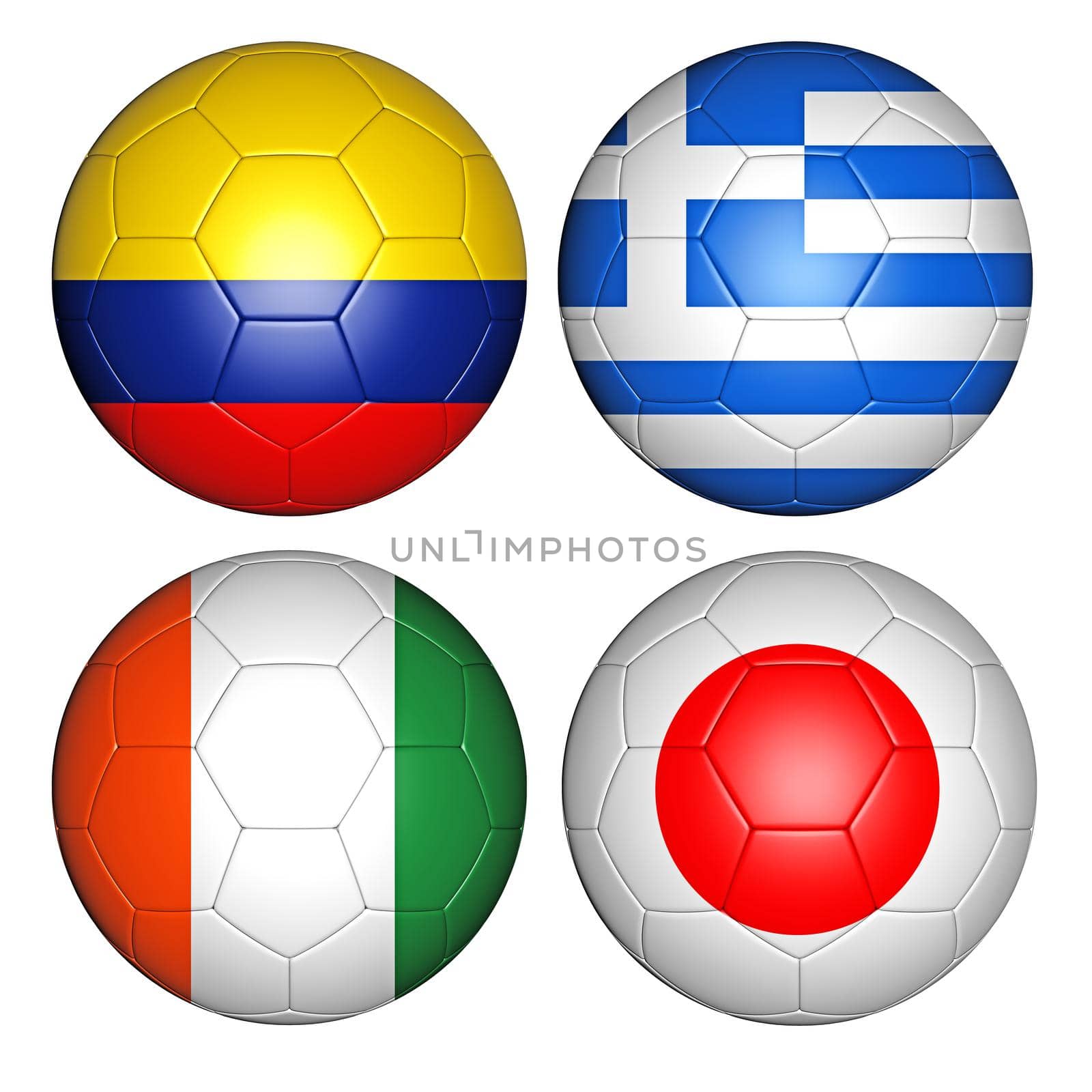 balls with flags