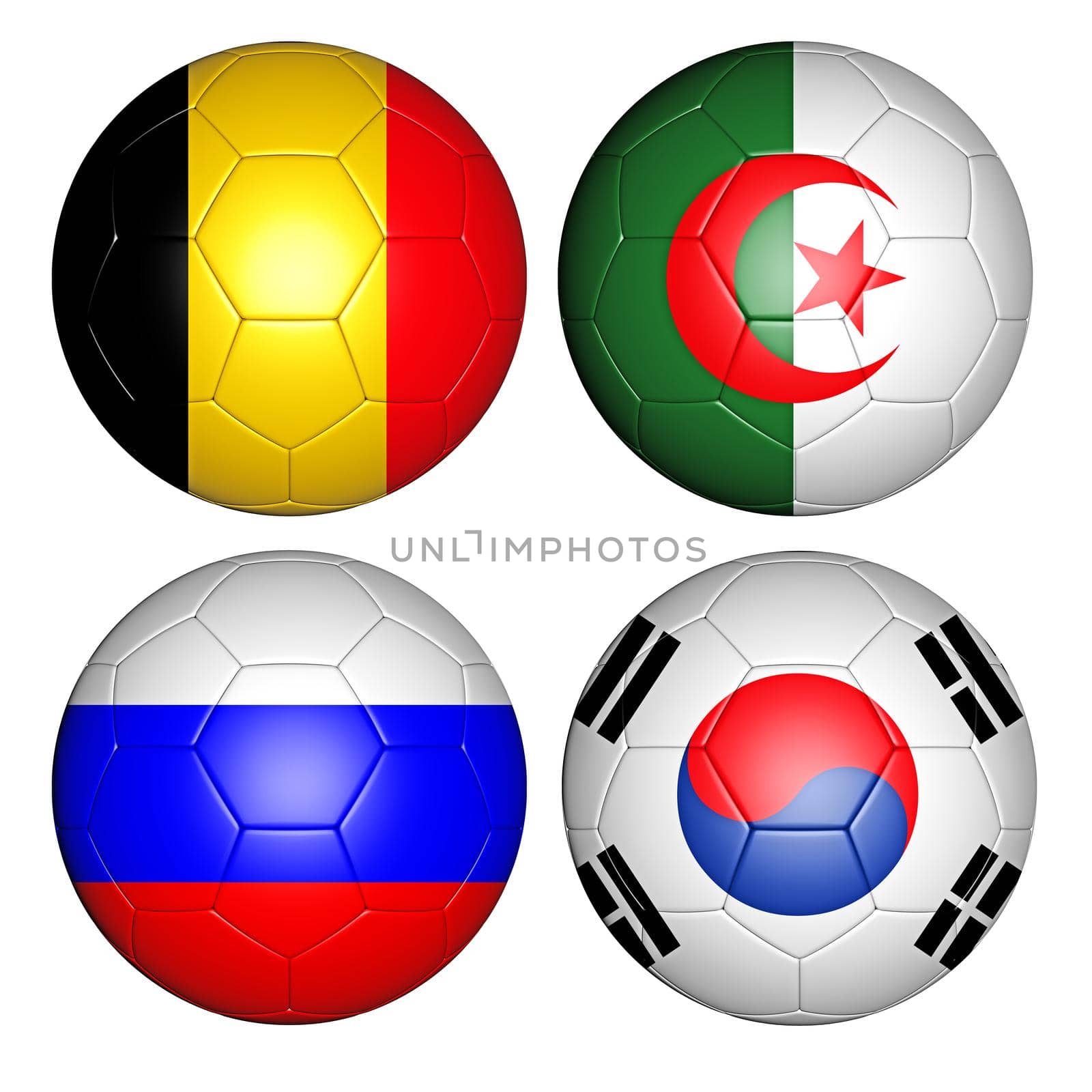 balls with flags