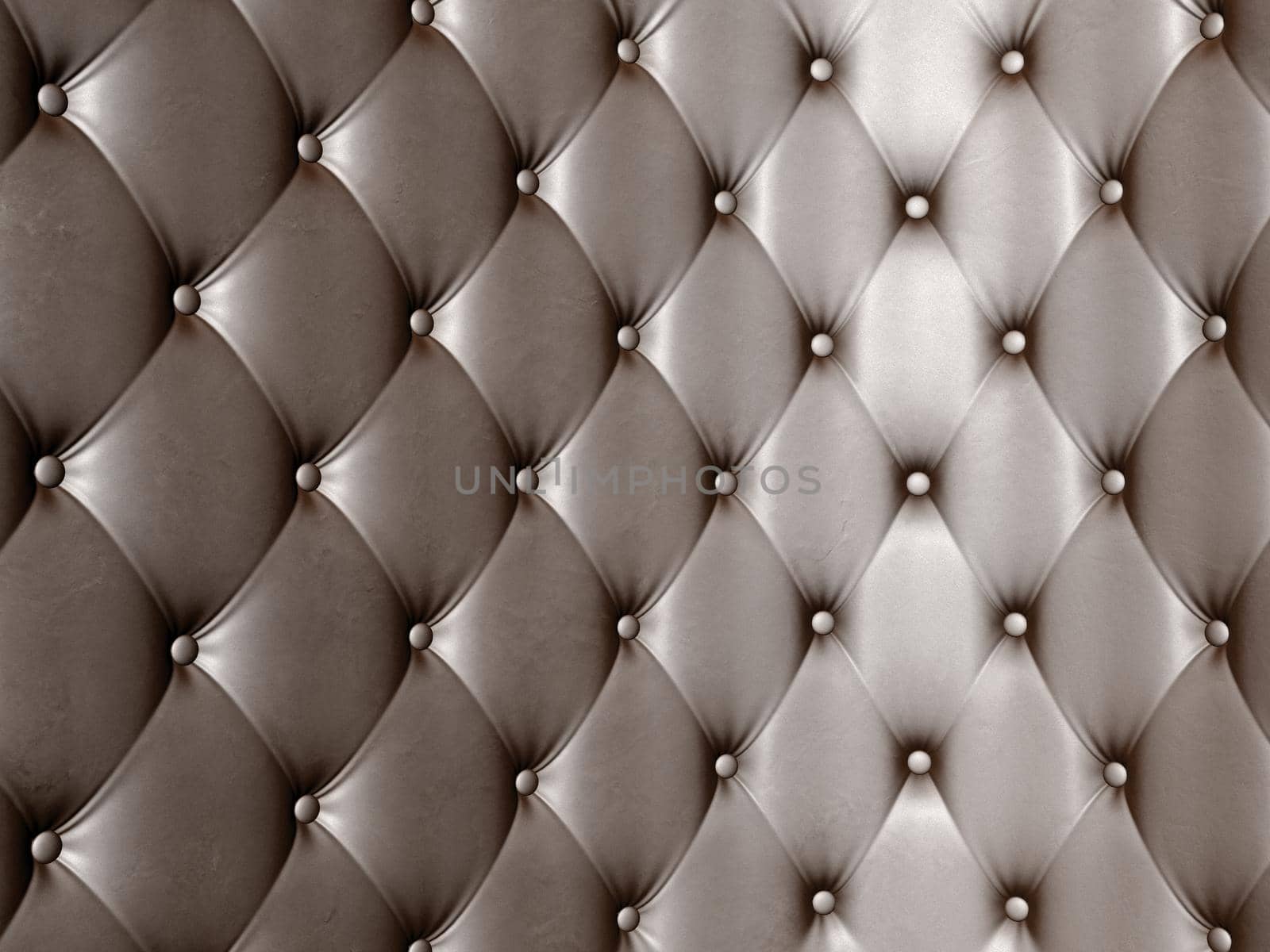dark and shiny leather upholstery 3d render