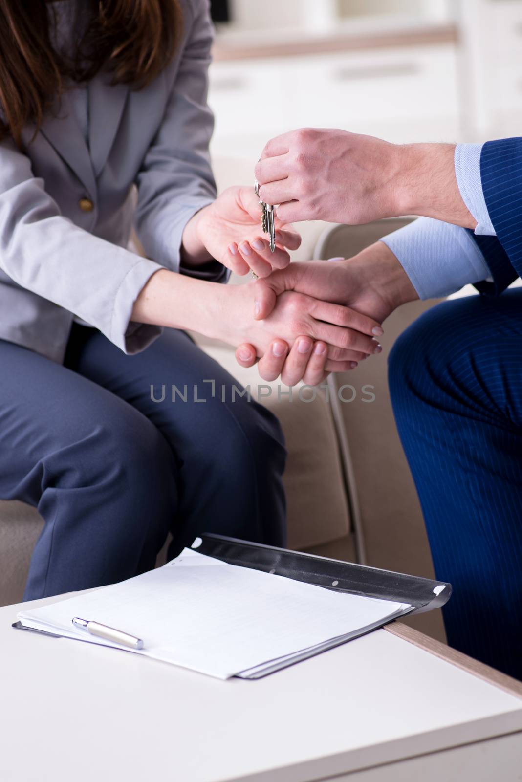 Mortgage agreement is being signed