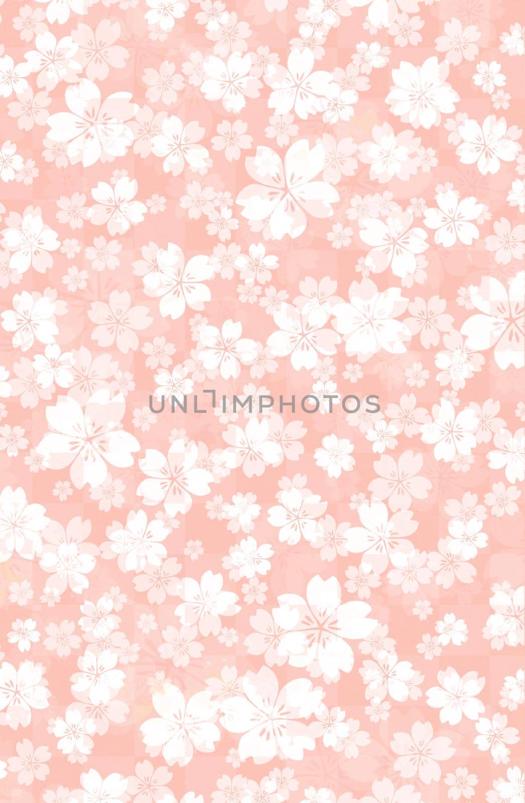 Floral pastel color background illustration ( cherry blossoms)