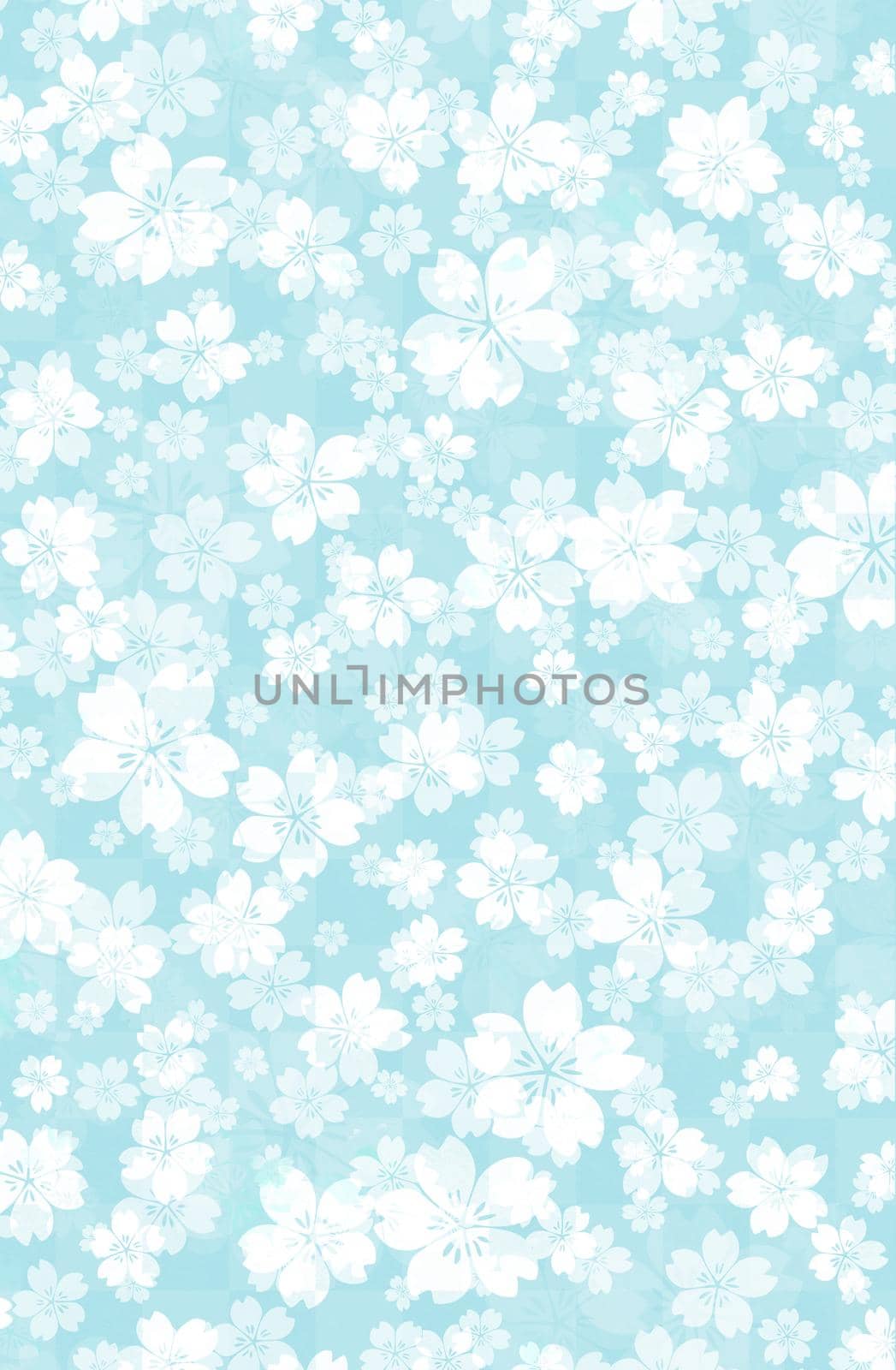 Floral pastel color background illustration ( cherry blossoms)