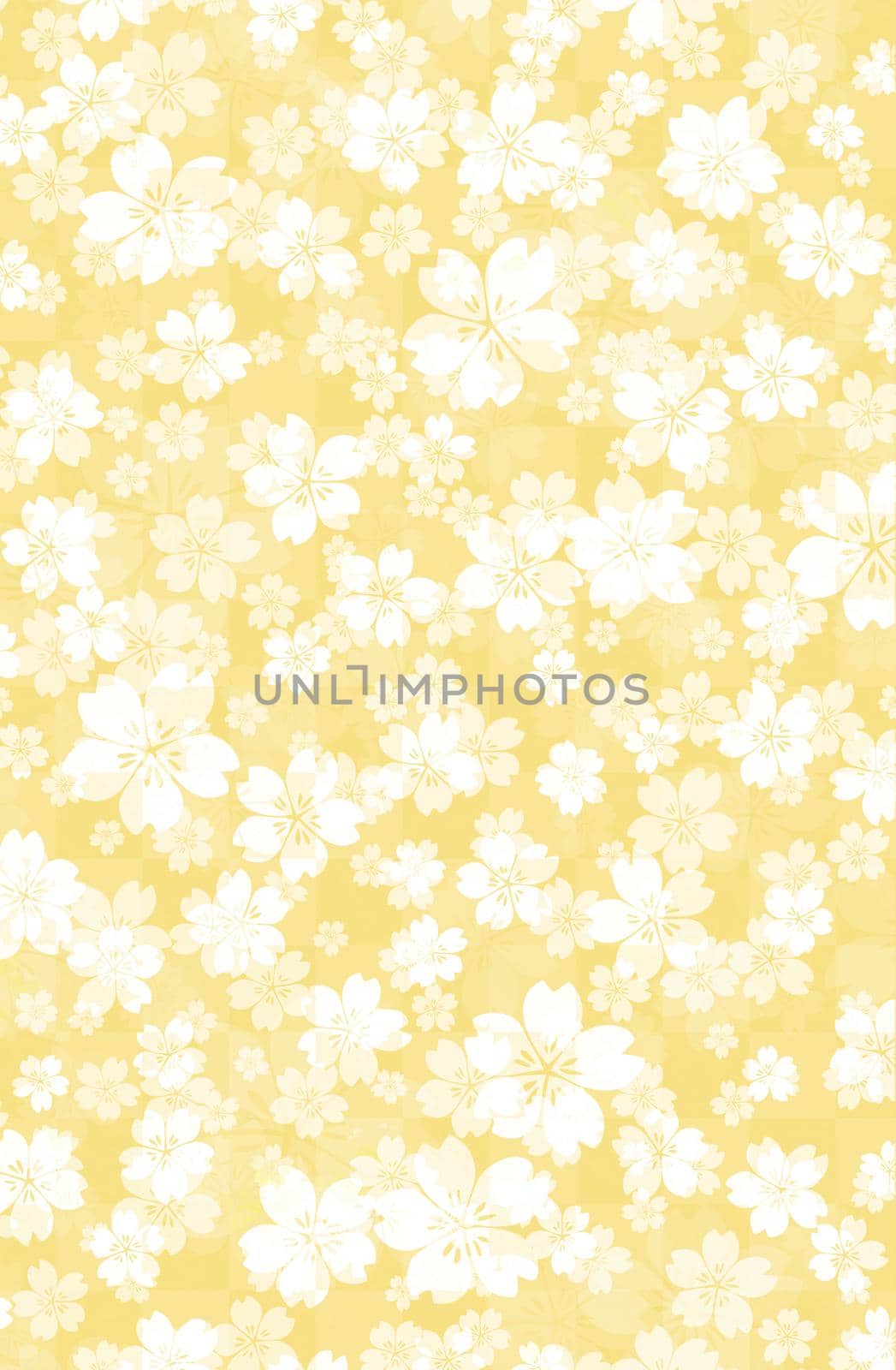 Floral pastel color background illustration ( cherry blossoms) by barks