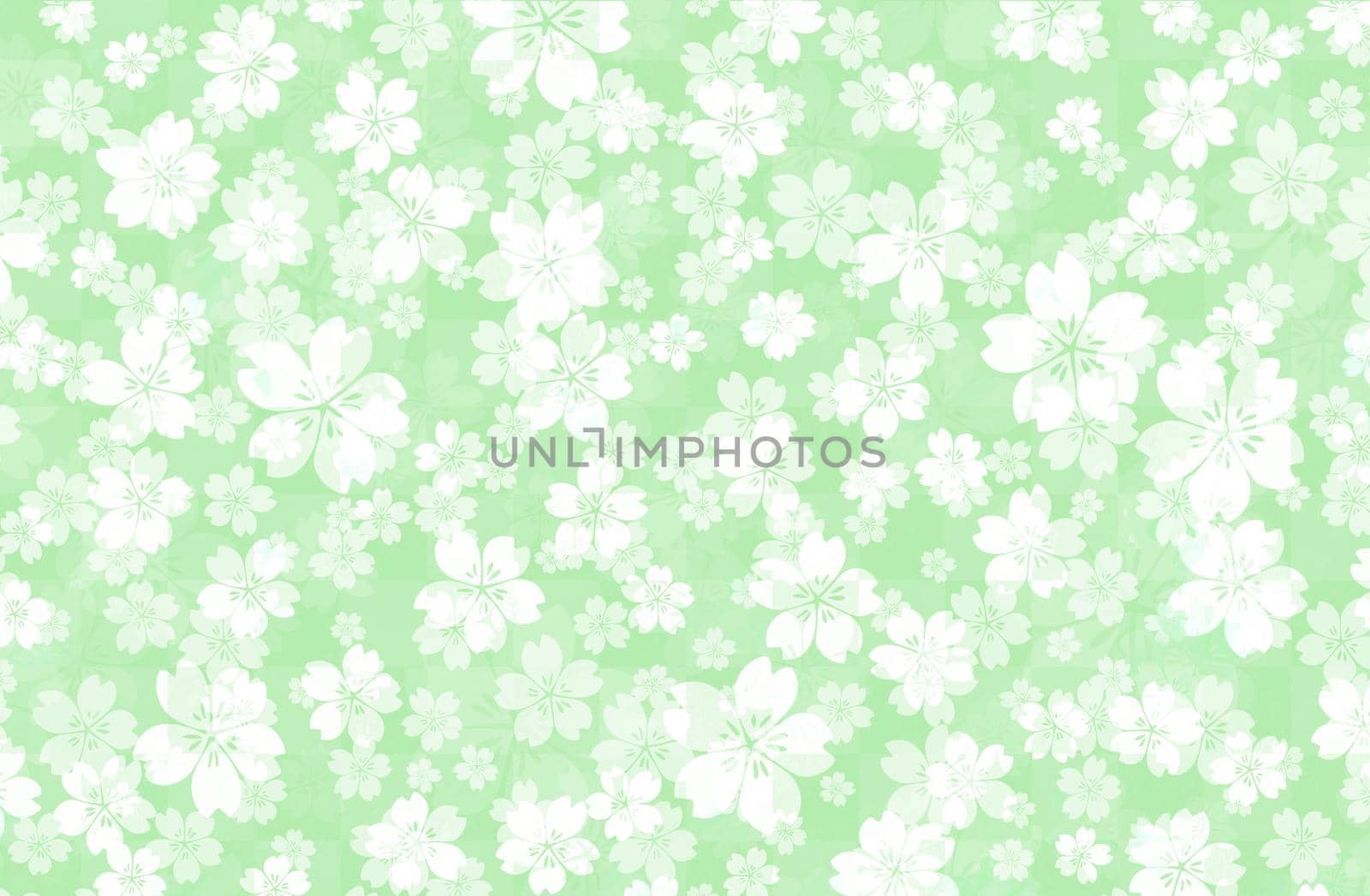 Floral pastel color background illustration ( cherry blossoms) by barks