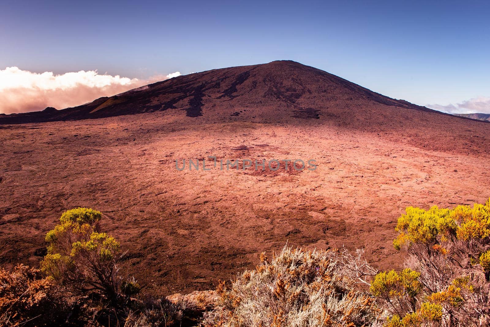 Piton de la Fournaise volcano, Reunion island, indian ocean, France