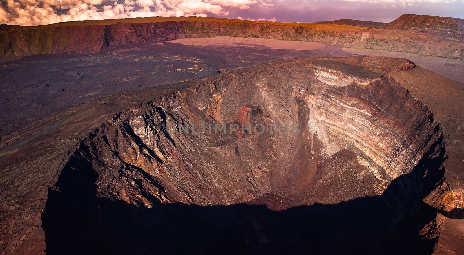 Piton de la Fournaise volcano, Reunion island, indian ocean, France