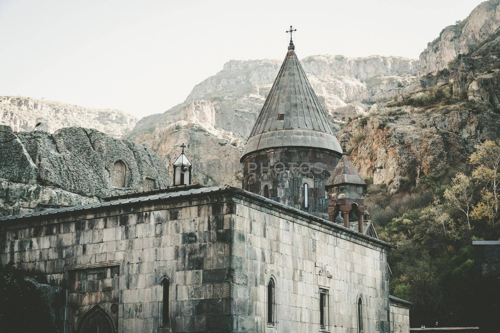 Monastery Geghard in the Kotayk province of Armenia, UNESCO World Heritage Site, Asia by Weltblick