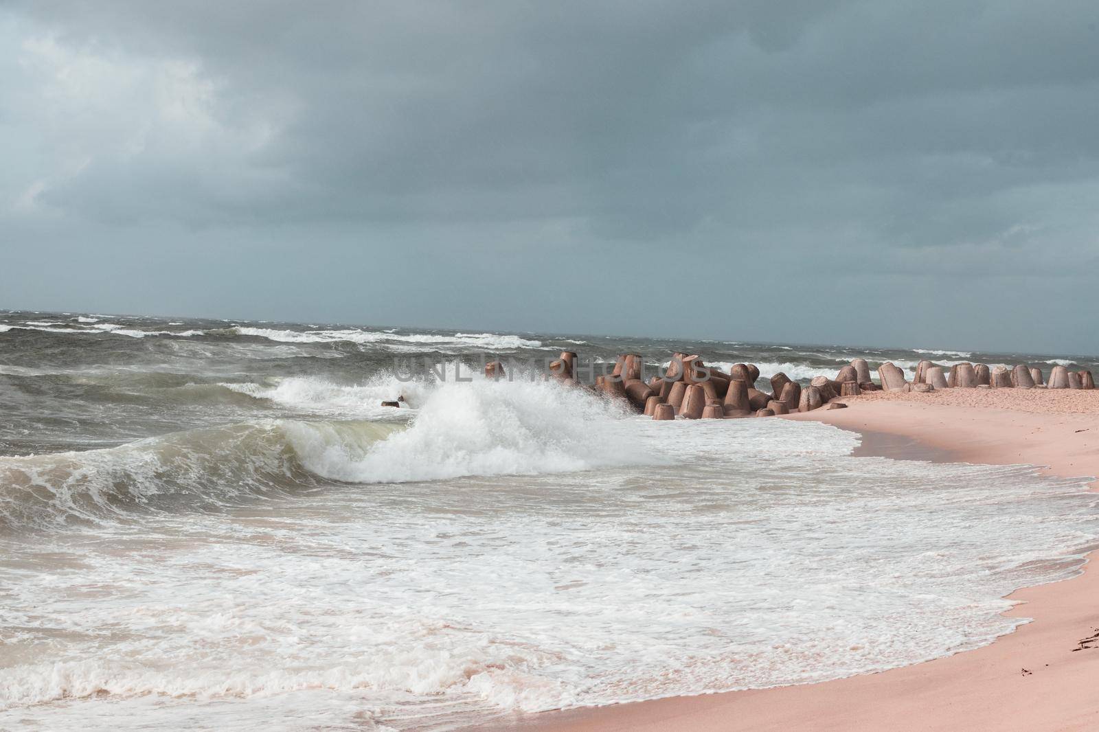 Tetrapods at Hoernum, Sylt, Germany, Europe
