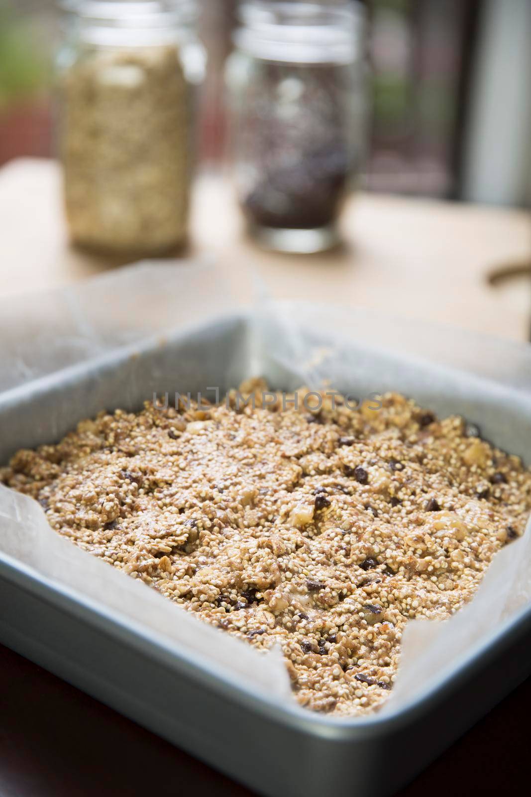 Baking Quinoa Breakfast Bars by charlotteLake