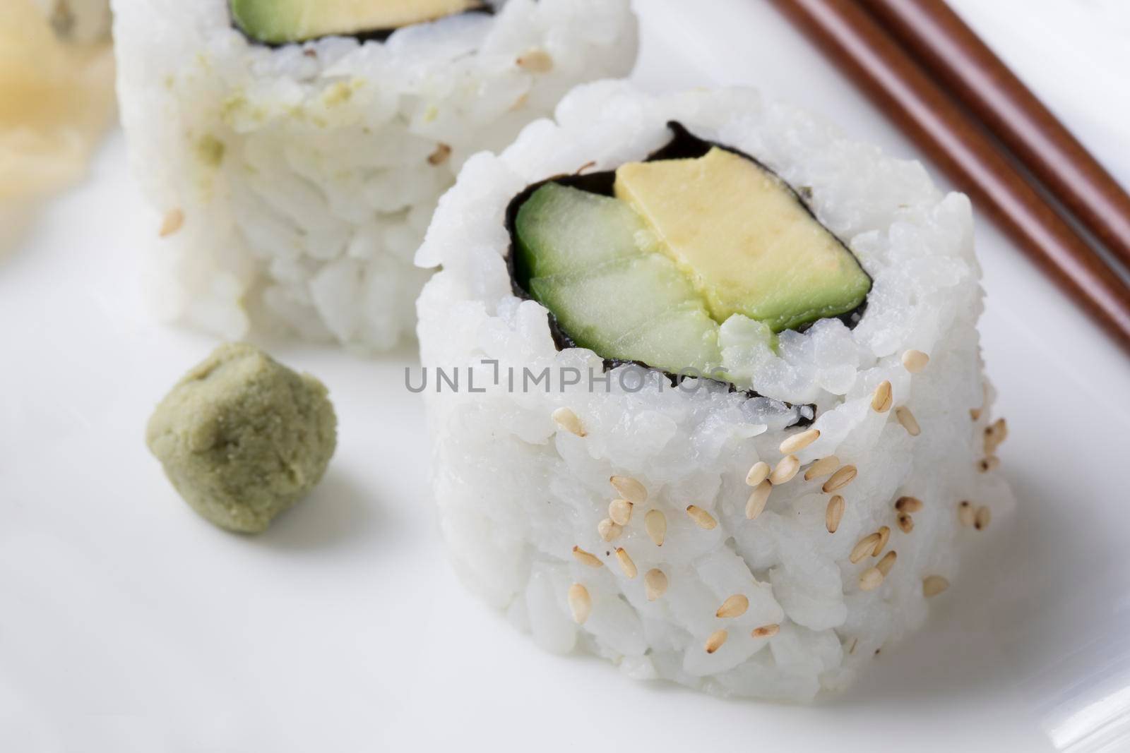 One Vegan Sushi Roll by charlotteLake