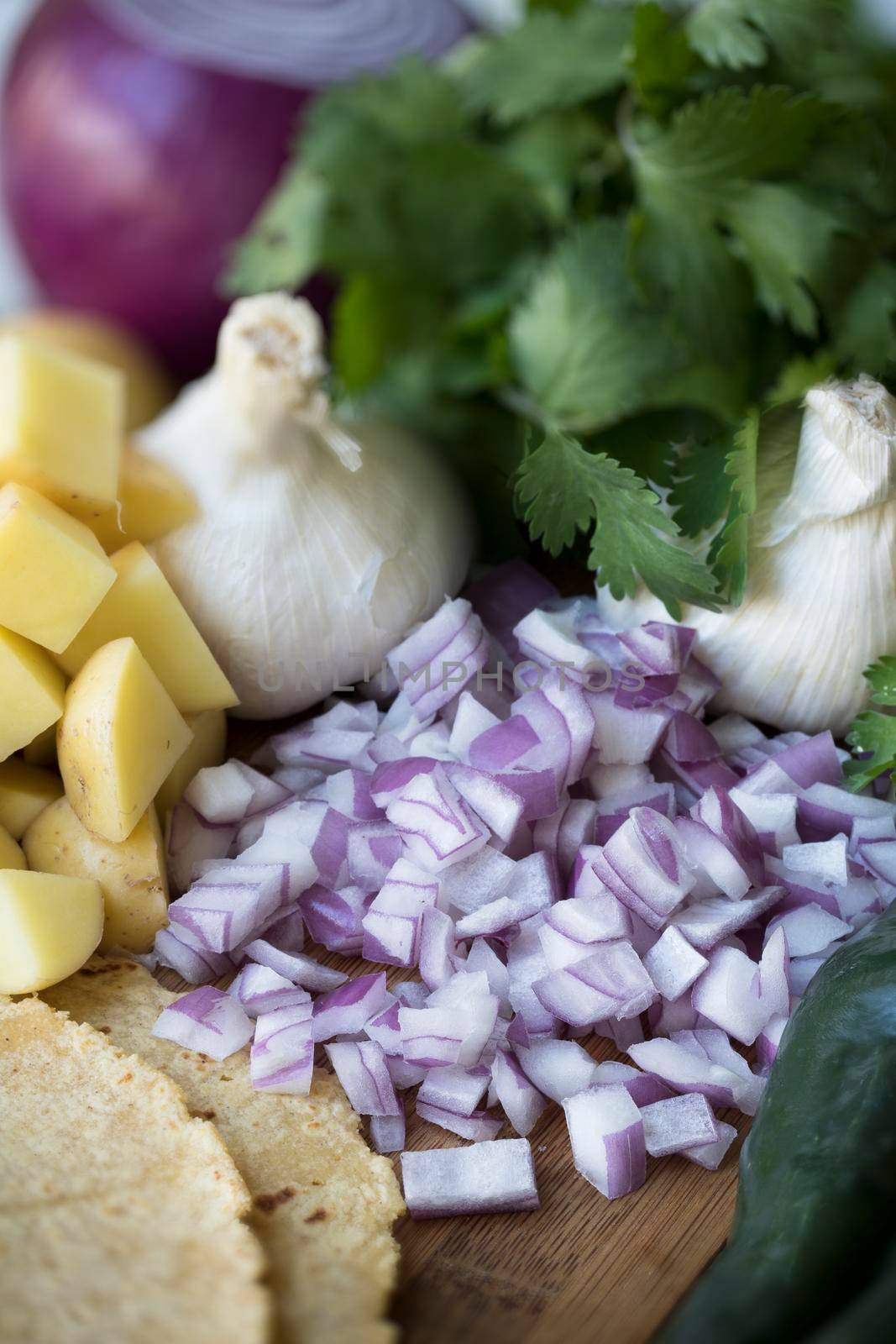 Chopped Red Onion by charlotteLake