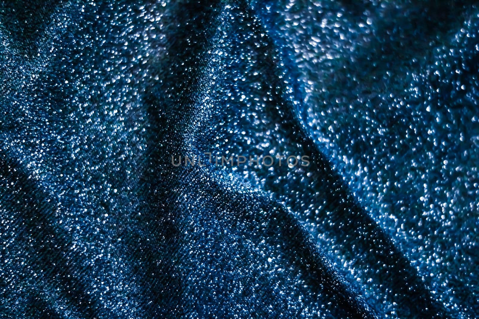 Luxe glowing texture, night club branding and New Years party concept - Blue holiday sparkling glitter abstract background, luxury shiny fabric material for glamour design and festive invitation