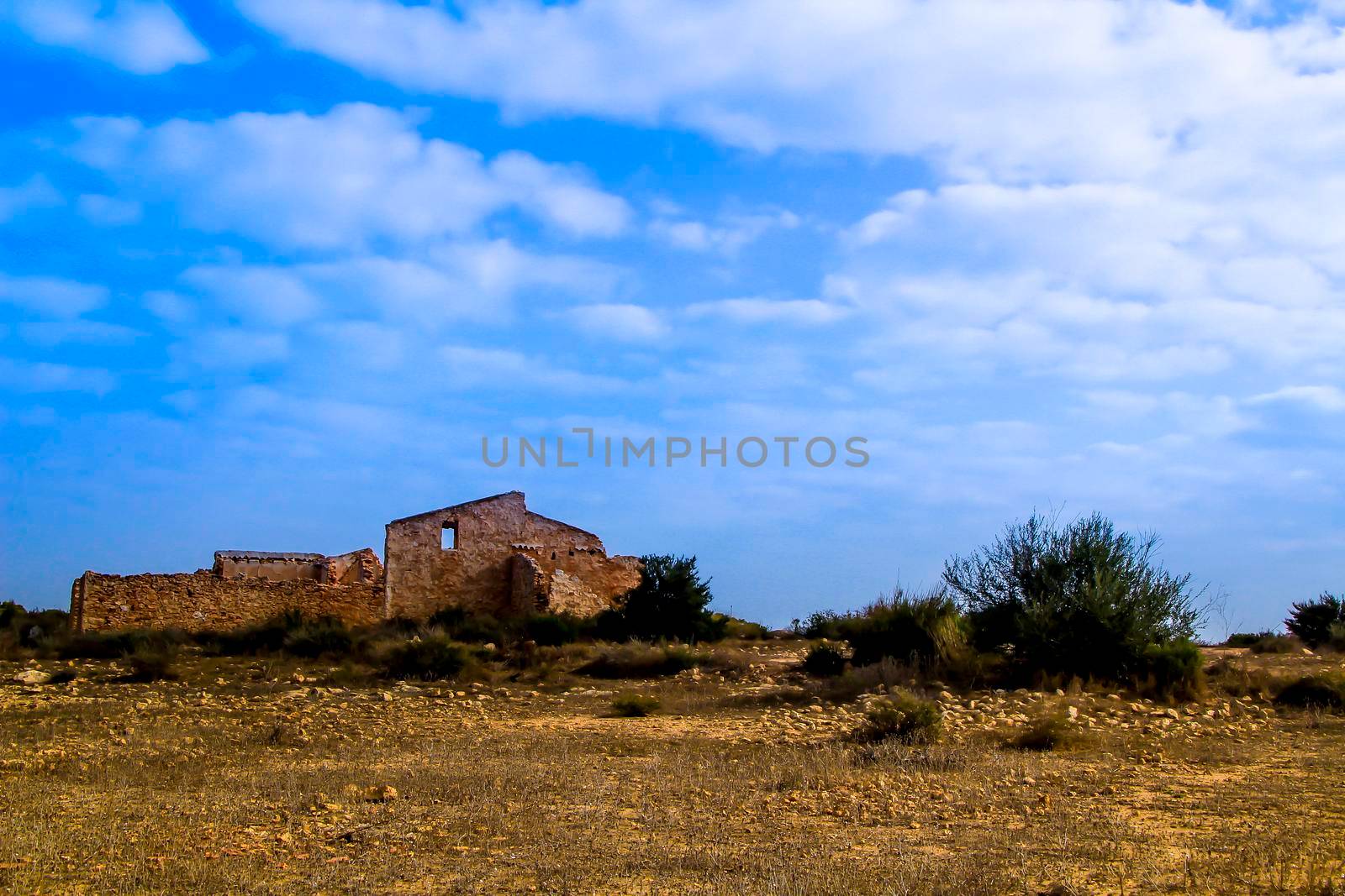 Abandoned house in the countryside in Spain