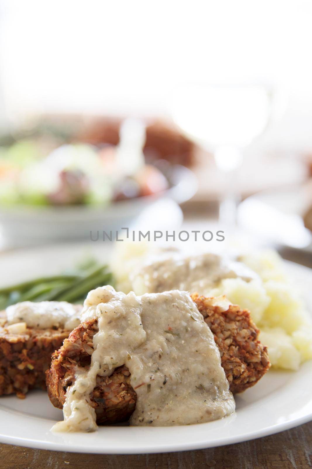 Lentil Loaf and Gravy by charlotteLake