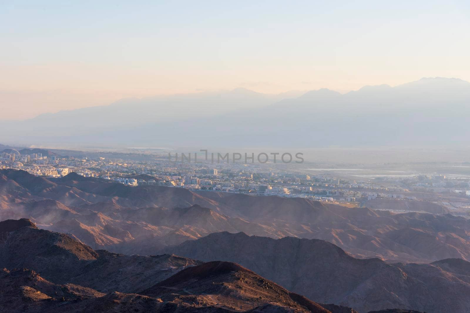 Mars like Landscape, Shlomo mountain, Eilat Israel. Southern District. High quality photo