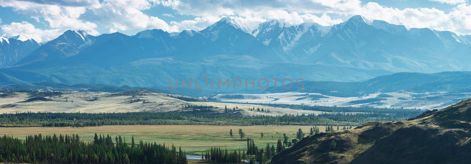 Kurai steppe and North-Chui ridge by rusak