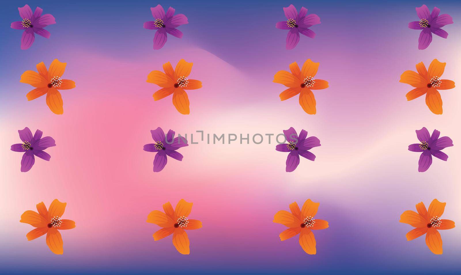 different types of flowers on abstract dark background by aanavcreationsplus