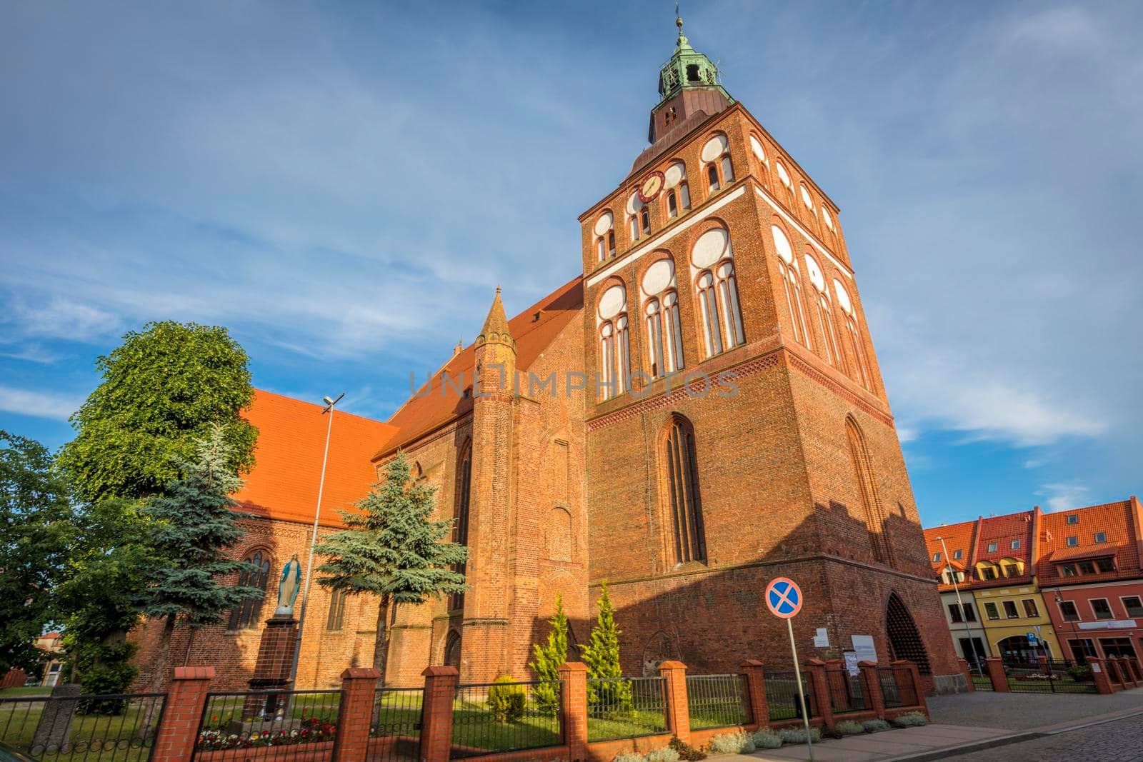 Church in Gryfice. Gryfice, Pomerania, Poland.