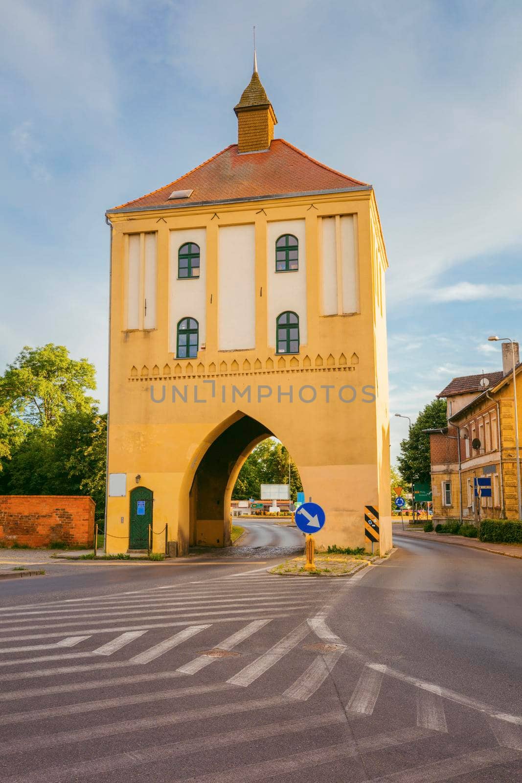 Old City Gate in Gryfice. Gryfice, Pomerania, Poland.