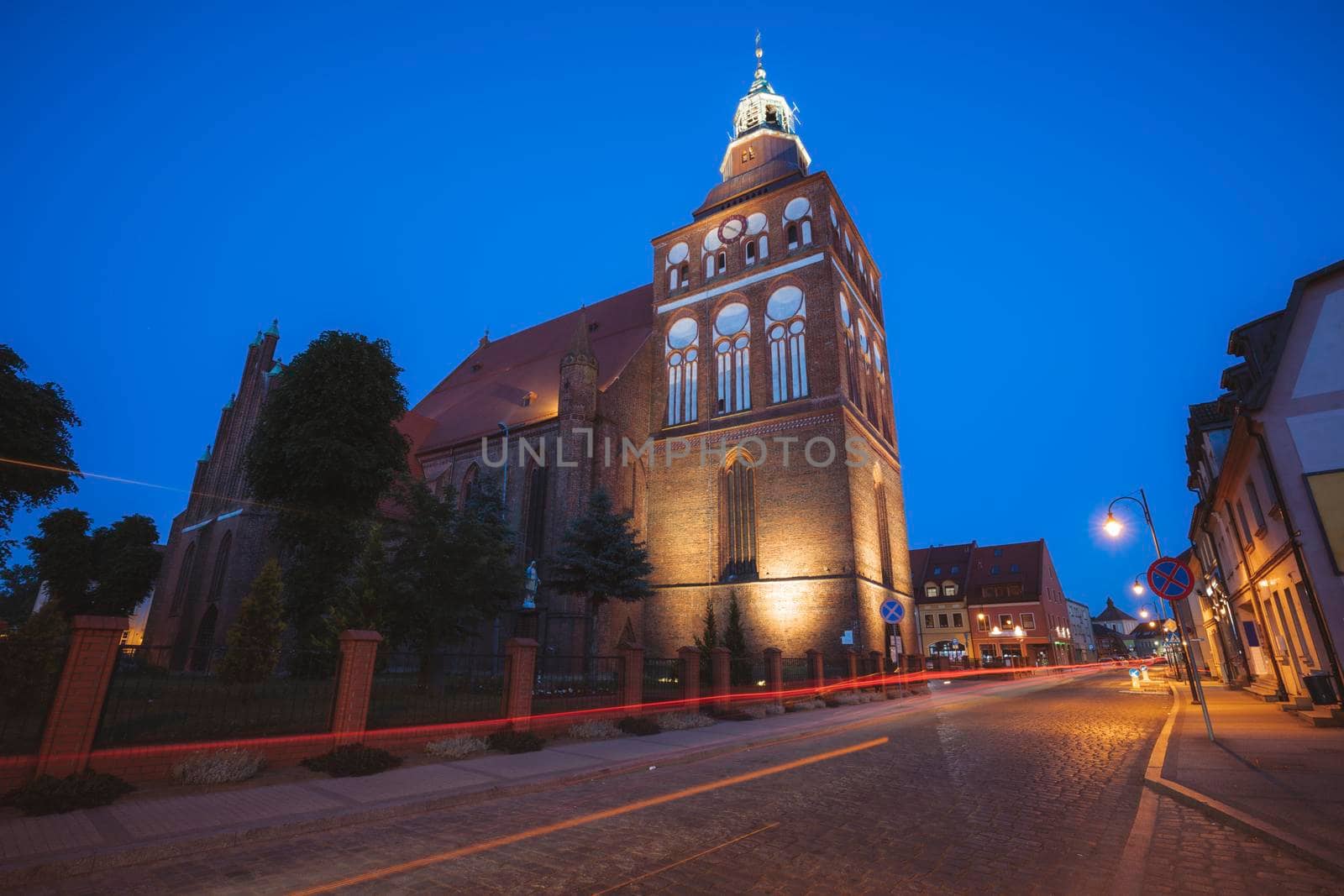 Church in Gryfice. Gryfice, Pomerania, Poland.
