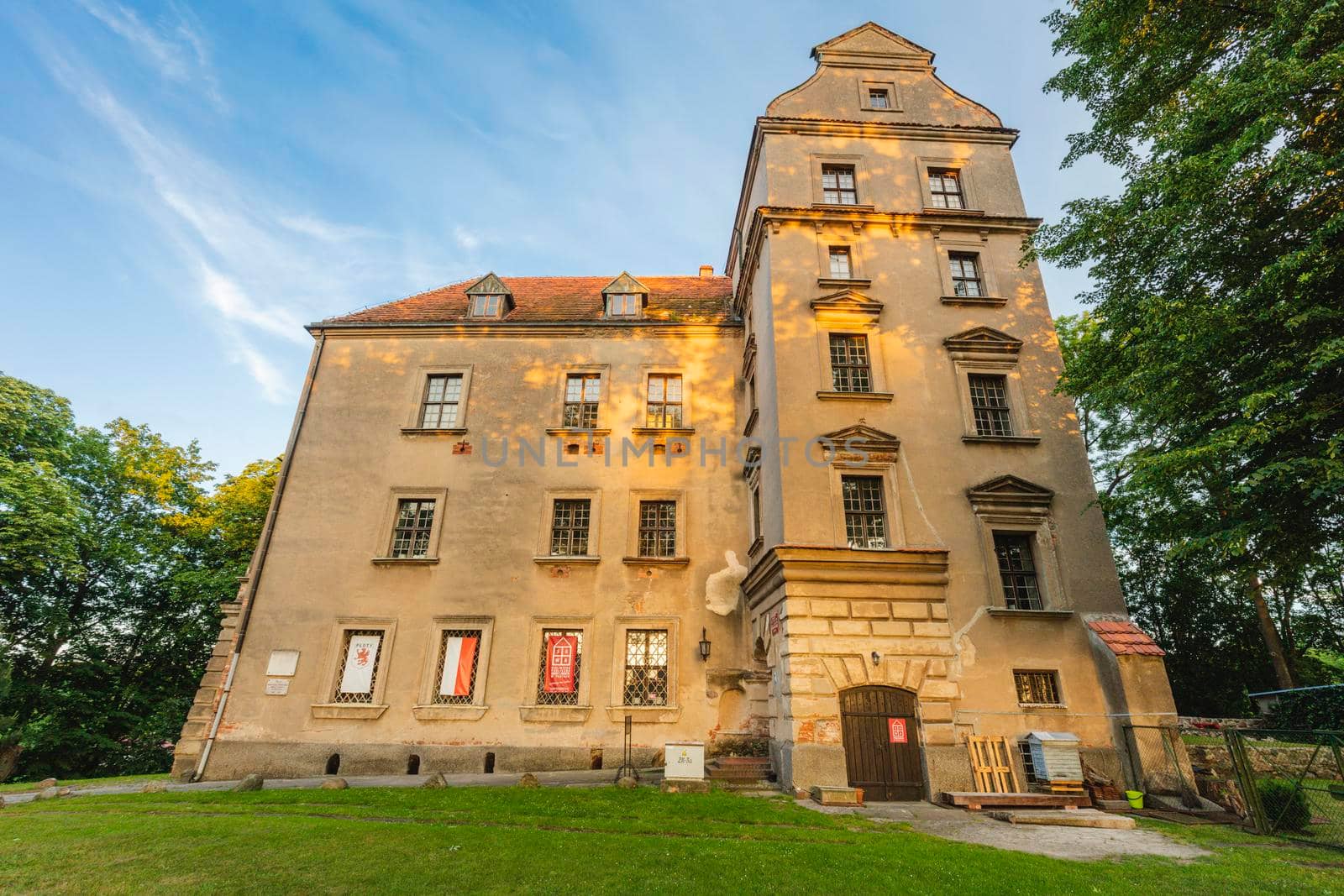 Old Castle in Ploty. Ploty, West Pomerania, Poland.