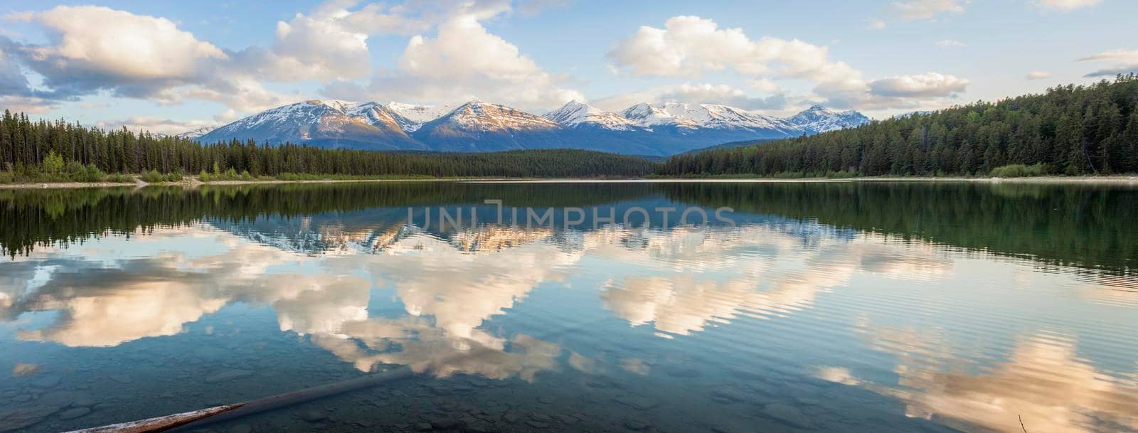 Pyramid Lake in Jasper National Park. Alberta, Canada.